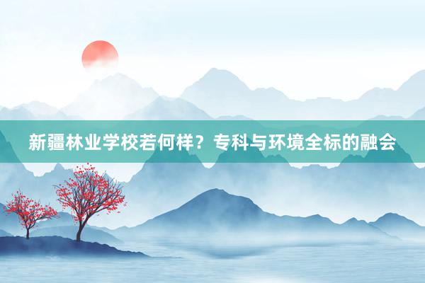 新疆林业学校若何样？专科与环境全标的融会